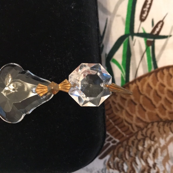 🎀 Vintage French Cut Crystal Pendant- You will 💕 love this piece of glamour. - Picture 9 of 13